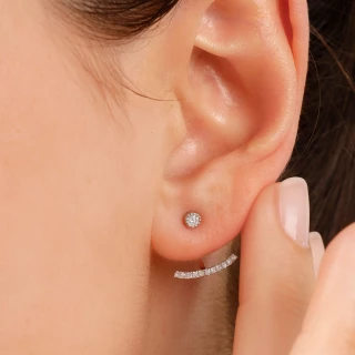 Boucles d'oreilles "Tifaine" Or Blanc...