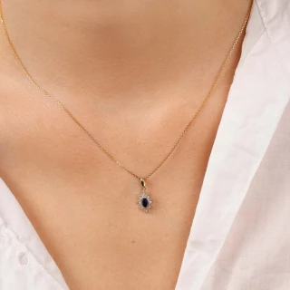 Pendentif "Solona" Or Jaune Diamant et...