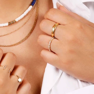 Bague "Raffinement" Or jaune