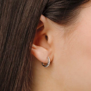 Boucles d'oreilles "Euphorie" Or et Di...