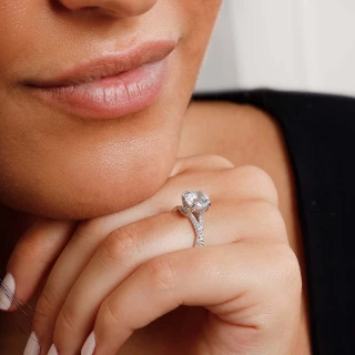 Bague "Romance" Or blanc