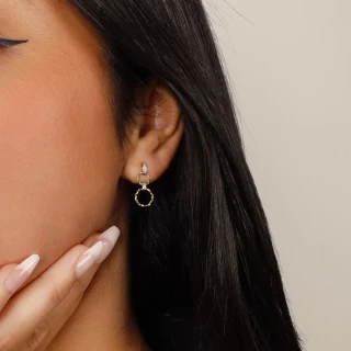 Boucles d'oreilles "Récompensée" Or ja...