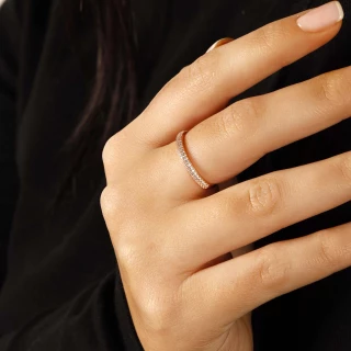 Bague "Étincelle" Or rose