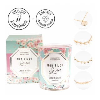 Bougie bijou CERISIER Bracelet doré