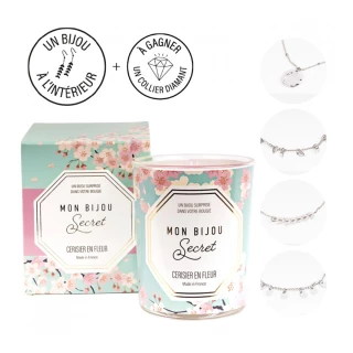 Bougie bijou CERISIER  Bracelet argent...