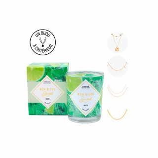 Bougie Bijou MOJITO Collier doré