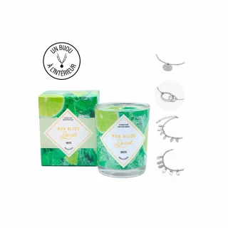 Bougie Bijou MOJITO Bracelet argenté