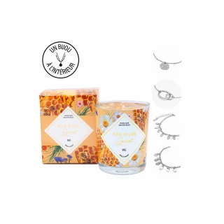 Bougie Bijou MIEL Bracelet argenté