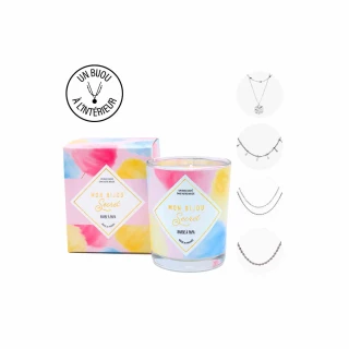 Bougie Bijou BARBE A PAPA Collier arge...