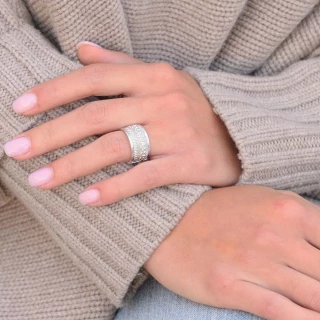 Bague "Andromeda" Argent 925 / 1000