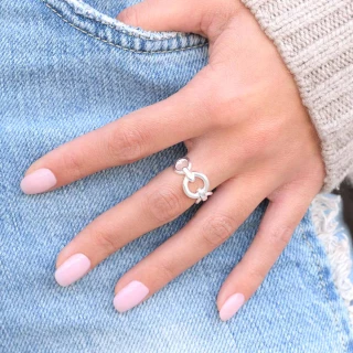 Bague "Callisto" Argent 925 / 1000