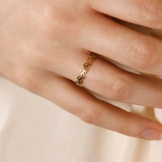 Bague "Nymféa" Or jaune