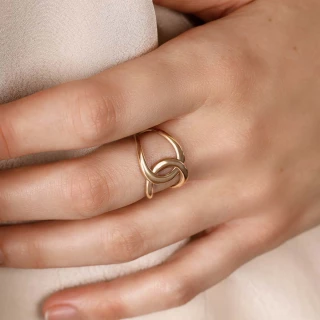 Bague "Ombrage" Or jaune