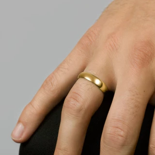 Alliance Homme "Le mien" Or jaune