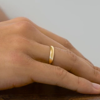 Alliance Homme "La mienne" Or jaune