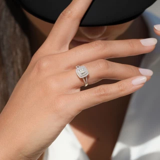 Bague " Maïwenn" Or blanc et Diamant