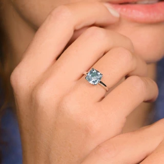 Bague "Douceur Envoûtante" Or blanc et...