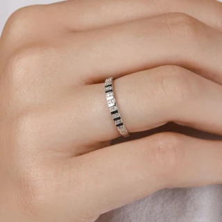 Bague "Capricieuse" Or blanc et Diaman...