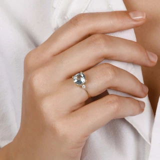 Bague "Tempête" Or jaune