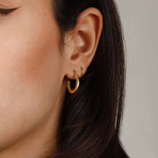 Boucles d'oreilles "Magnanime" Or jaun...