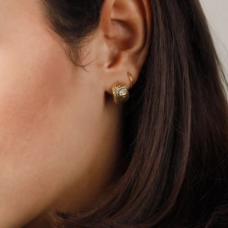 Boucles d'oreilles "Volupte" Or jaune