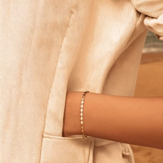 Bracelet "regine" acier inoxydable