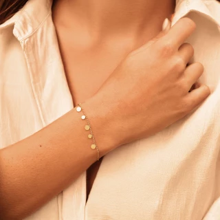 Bracelet "sabine" acier inoxydable