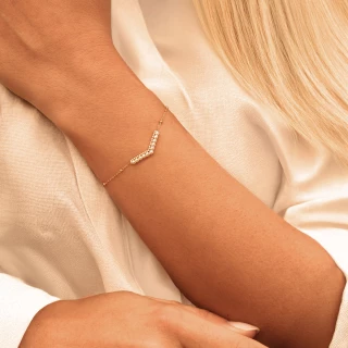 Bracelet "sandra" acier inoxydable