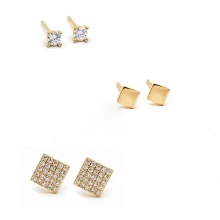 Set Boucles d'oreilles "Bliss" - Dorée...