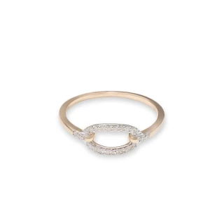 Bague " Garance" Or jaune et Diamant