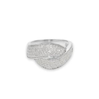 Bague " Céleste" Or blanc et Diamant