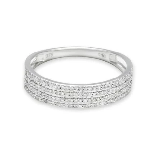 Bague " Élodie" Or blanc et Diamant