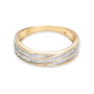 Bague " Élodie" Or jaune et Diamant