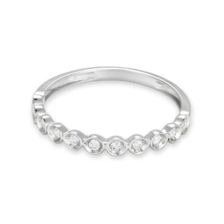 Bague " Gaëlle" Or blanc et Diamant