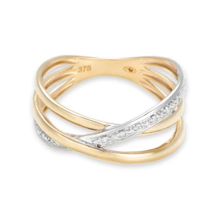 Bague " Hélène" Or jaune et Diamant