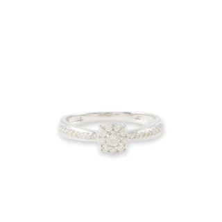 Bague " Olympe" Or blanc et Diamant