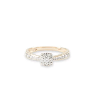 Bague " Olympe" Or jaune et Diamant