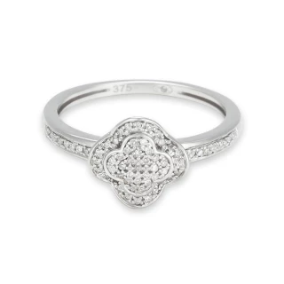 Bague " Aline" Or blanc et Diamant