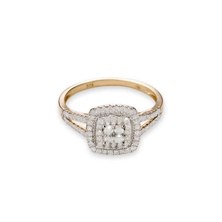 Bague " Maïwenn" Or jaune et Diamant