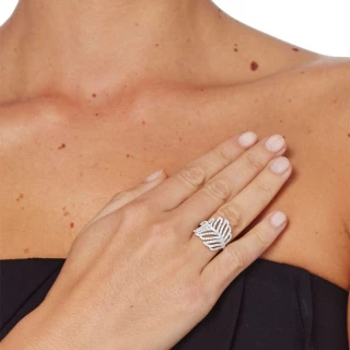 Bague "Feuille Eclat" Argent 925