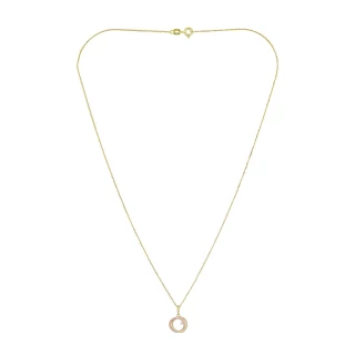 Pendentif "Libellule" Or tricolore