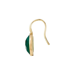 Boucles d'oreilles "Polaire" Agate ver...