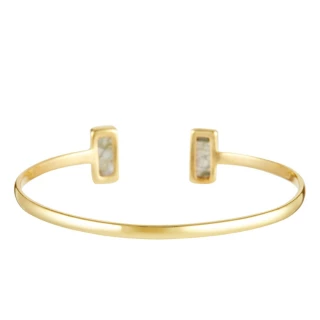 Bracelet "Vortex" Labradorite Laiton d...