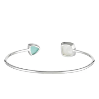 Bracelet "Rythmis" Pierre de lune et A...
