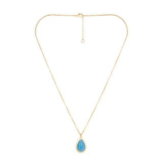 Collier "Évanélys" Aventurine bleue La...