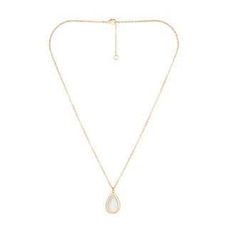 Collier "Évanélys" Crystal Laiton doré