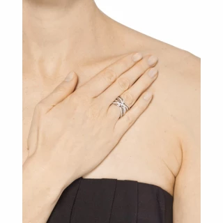 Bague "Rangs Entrecroisés" Argent 925
