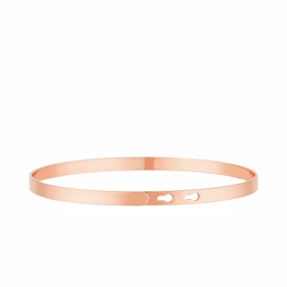 "COEUR À PRENDRE" bracelet jonc rosé à...