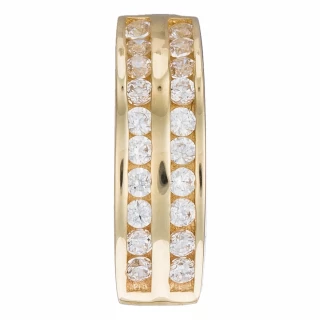 Boucles d'oreilles or jaune et oxydes...