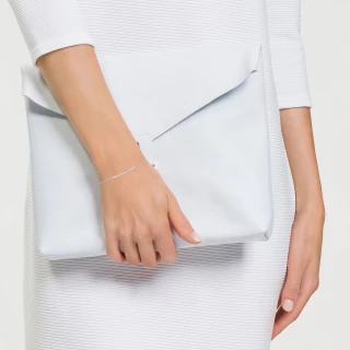 Bracelet chaine or blanc et oxydes de...